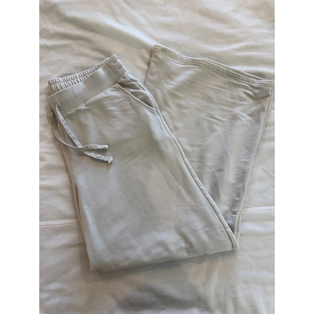 Quince SuperSoft Fleece Wide Leg Pants Off-White